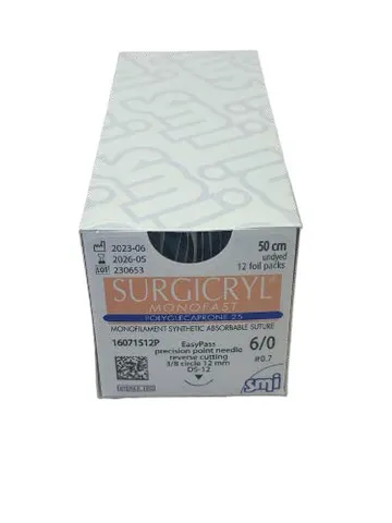 Suture monofilamento SURGICRYL MONOFAST 6/0